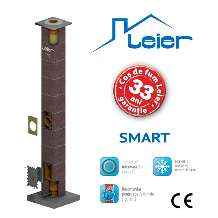 LEIER SMART 6m Ø200 - Cos de fum profesional ceramic - imagine 2