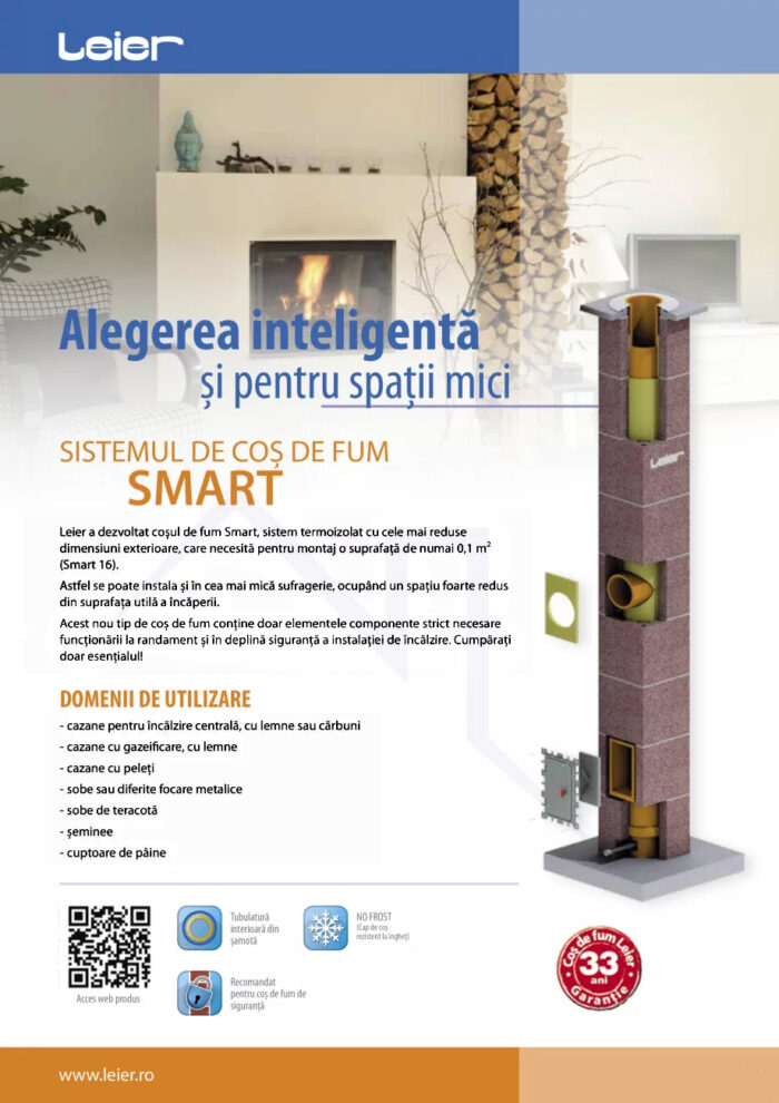 LEIER SMART 6m Ø200 - Cos de fum profesional ceramic - imagine 6