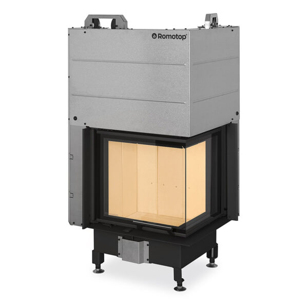 Romotop - Focar lemne pe colt HEAT HR3LE 50x40x51