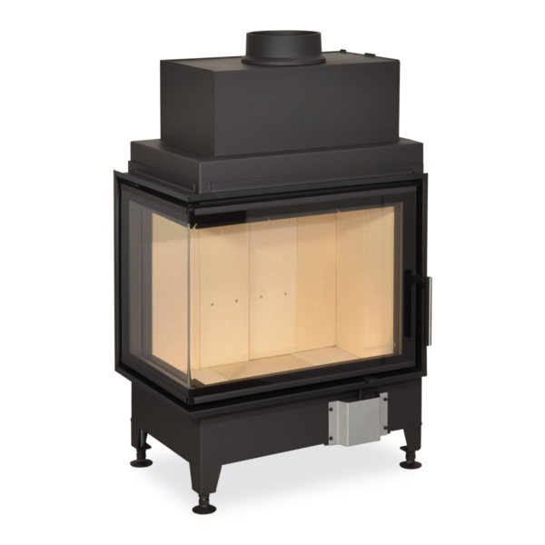 Romotop - Focar lemne pe colt HEAT HL2SG 65x40x51