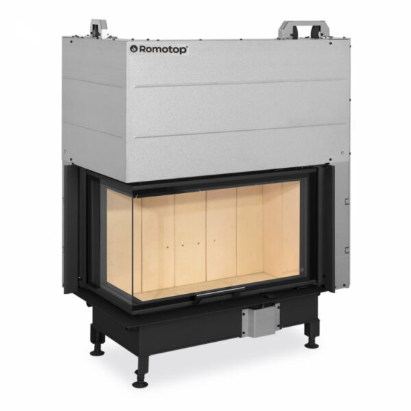 Romotop - Focar lemne pe colt HEAT HL3LF 81x40x51