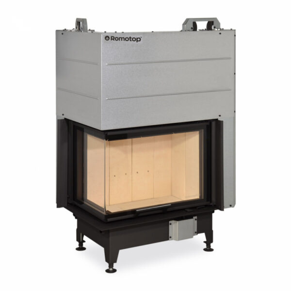 Romotop - Focar lemne pe colt HEAT HL3LG 65x40x51
