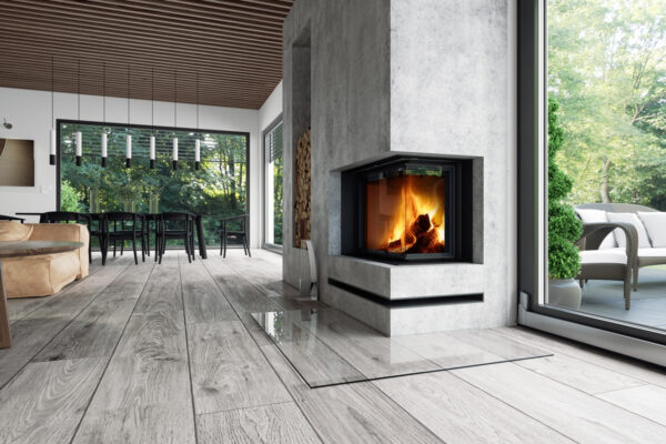 Romotop - Focar semineu lemne IMPRESION IR/L2LH21, samota crem - imagine 2