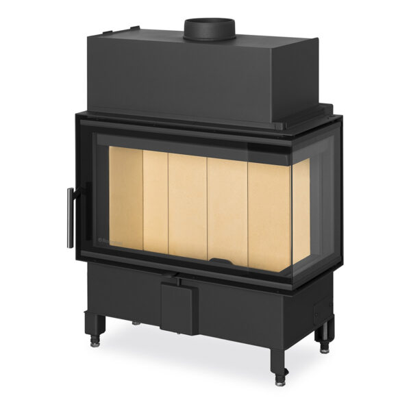 Romotop - Focar lemne pe colt HEAT HR2SX 70x33x44