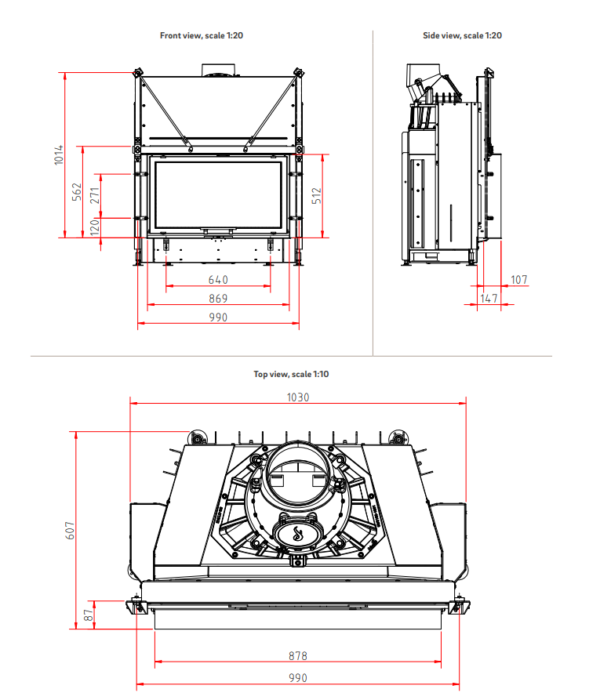 Focar șemineu Camina Schmid Lina 8751h - imagine 4