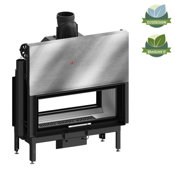 Focar șemineu Hitze DUO ARD105x43.DGS 20 kW - imagine 3