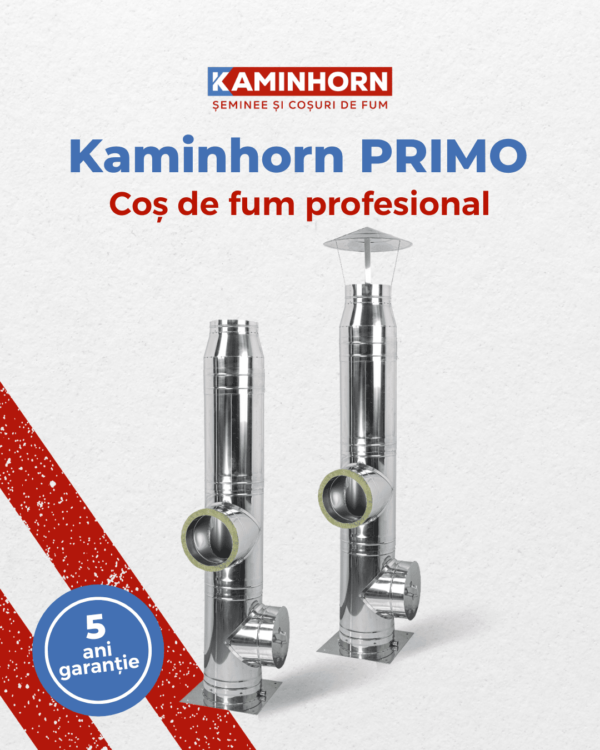 Coș de fum profesional - Kaminhorn Primo 90G/bază 0 - imagine 2