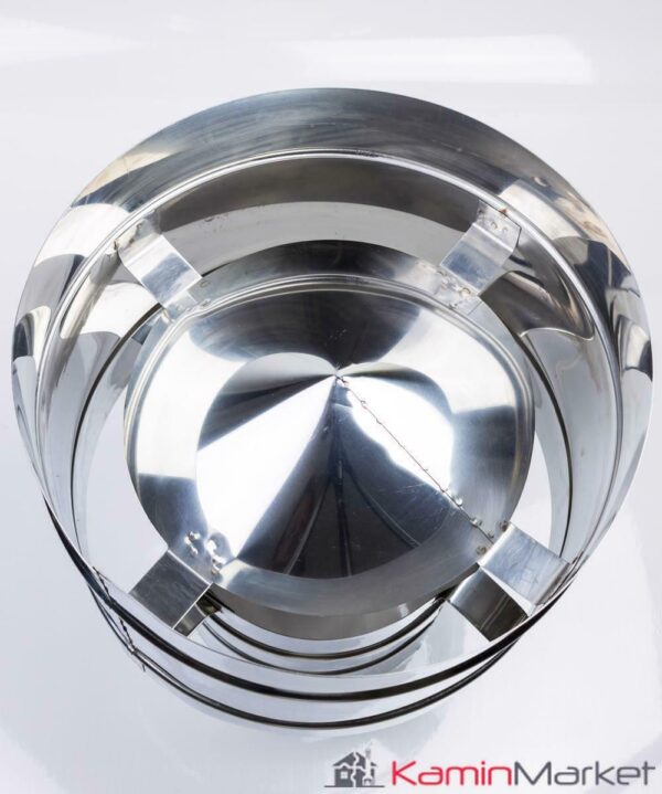 Pălărie Coș de Fum Inox Anti-Vânt - imagine 2